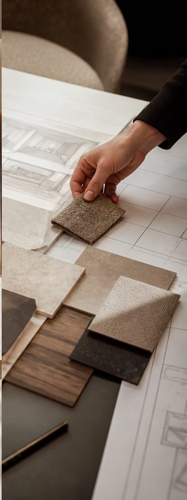 Interior design material consultation table